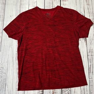 Men’s American Rag Short Sleeve V-Neck Tee, XL, Red